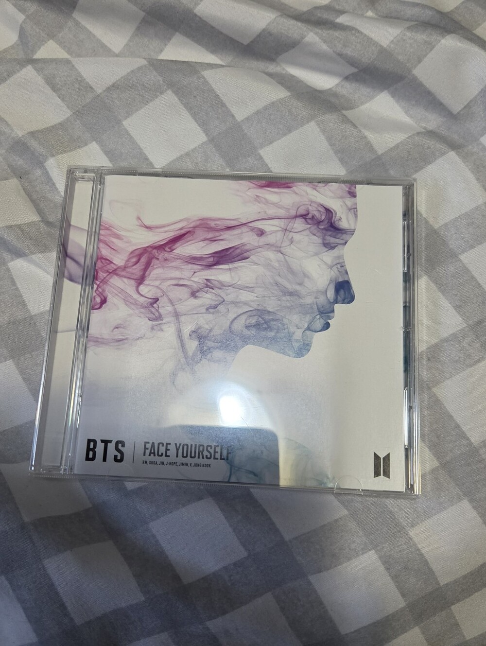 Face Yourself CD - White with Pink & Blue Artwork BTS